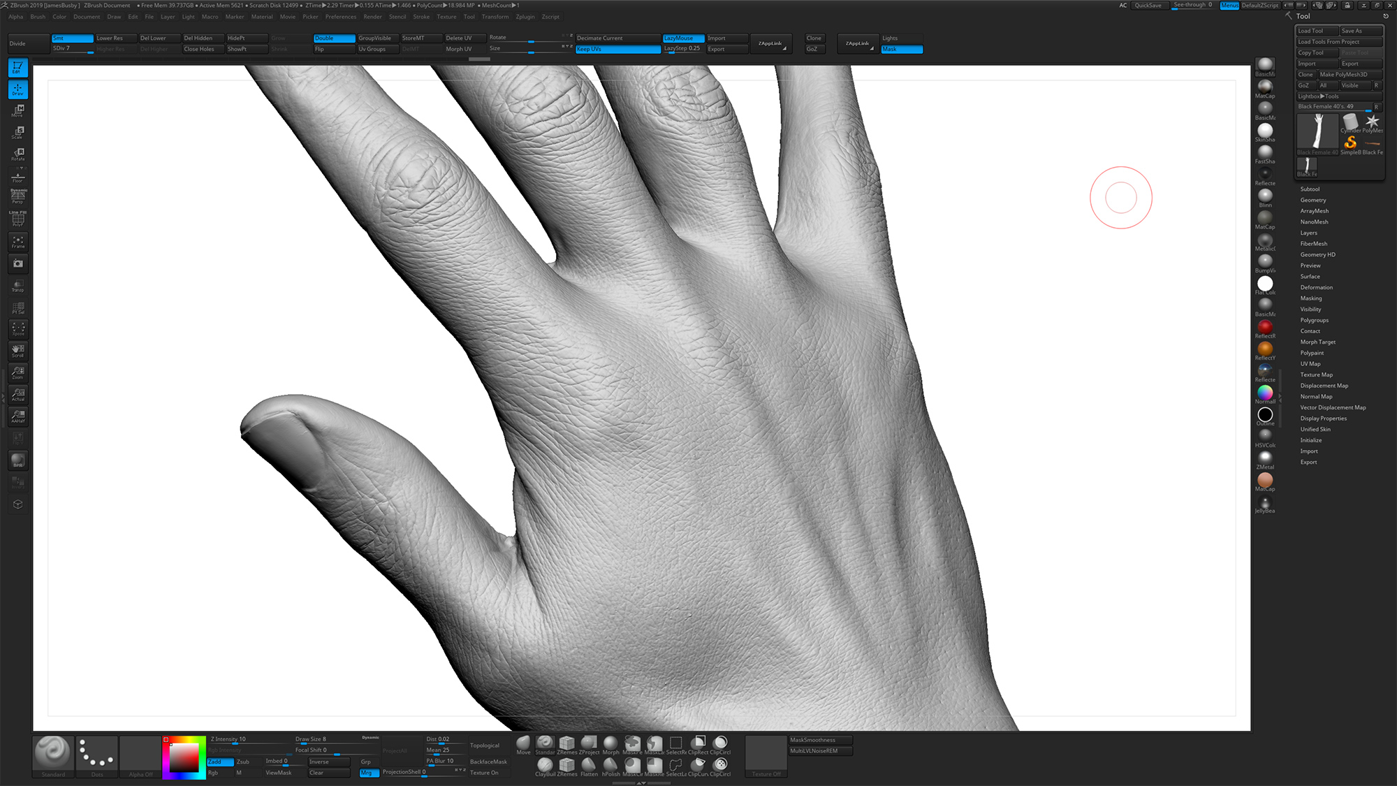 How to make a hand in Zbrush